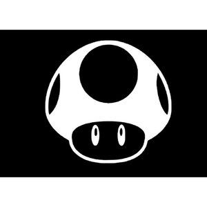 Mario mushroom Vinyl Decal